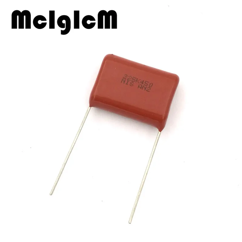 MCIGICM 200 pcs 450V 2.2uF CBB Polypropylene film capacitor pitch 22mm 225 | Электронные компоненты и