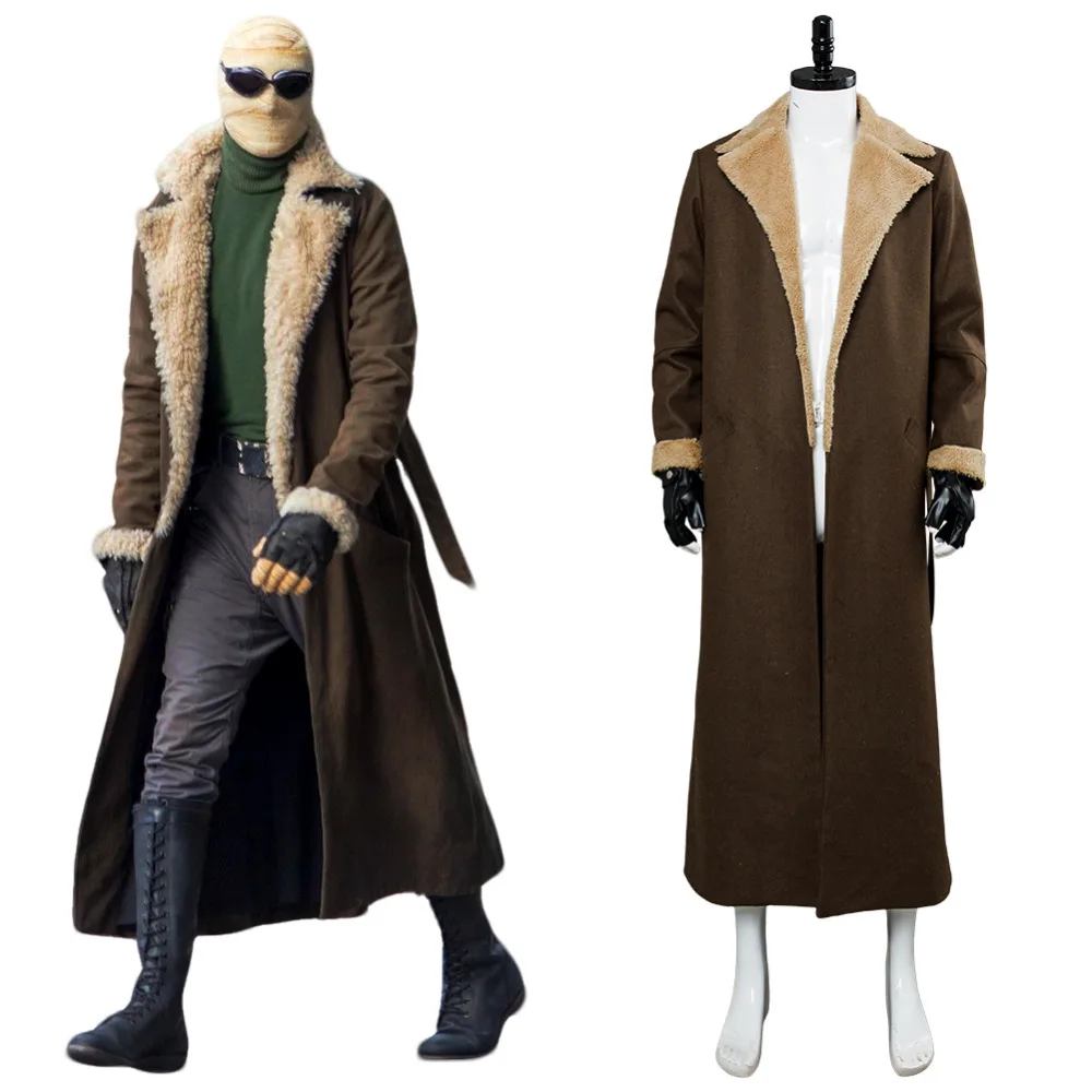 

Doom Patrol Larry Trainor Cosplay Costume Outfit Negative Man Jacket Trench Coat Adult Men Women Custom Made Cosplay Costume