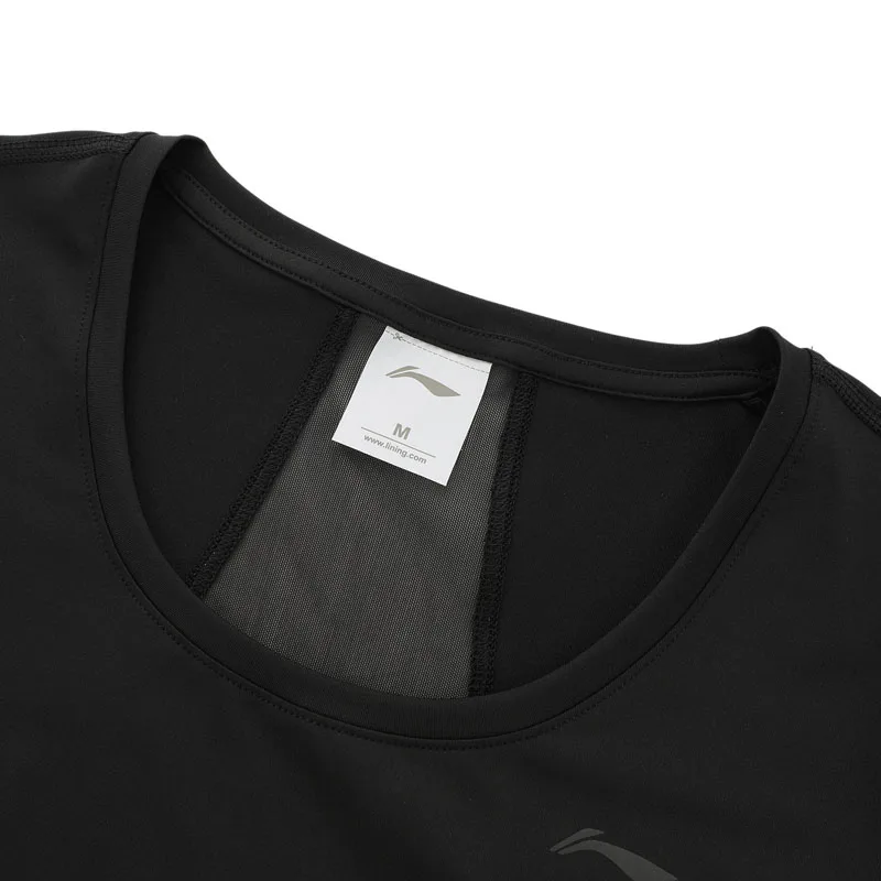 Женская футболка для тренировок Li-Ning фитнес-футболка из 87% полиэстера 13%