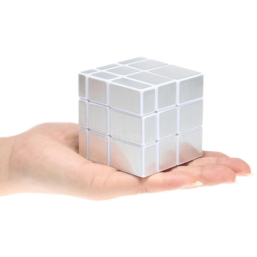 YKLWorld 3x3x3 золотистый/серебристый цвет искусственное покрытие асимметричный куб