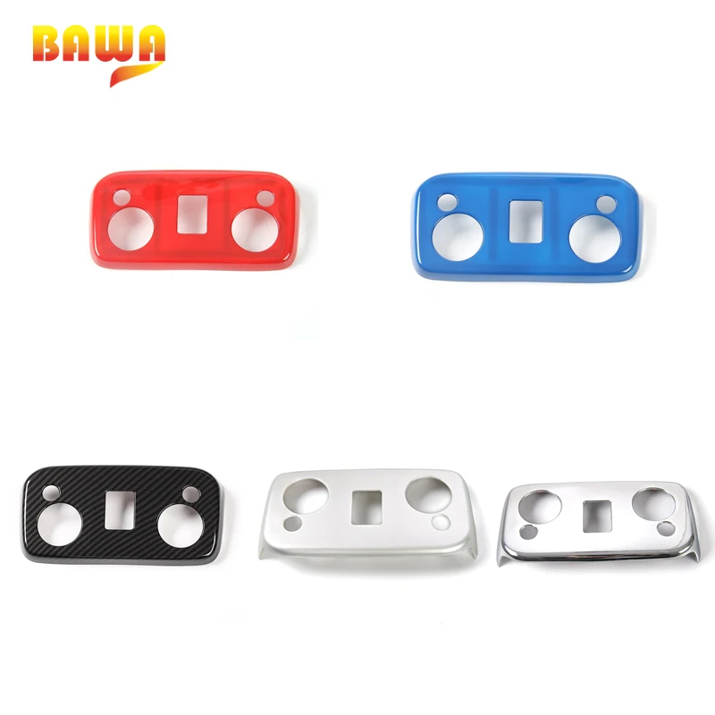 

HANGUP ABS Car Interior Roof Reading Light Panel Decoration Cover Stickers For Ford Mustang 2009-2015 Up Car Styling