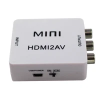 hdmi to av scaler adapter hd video converter box hdmi to rca avcvsb lr video 1080p hdmi2av support ntsc pal