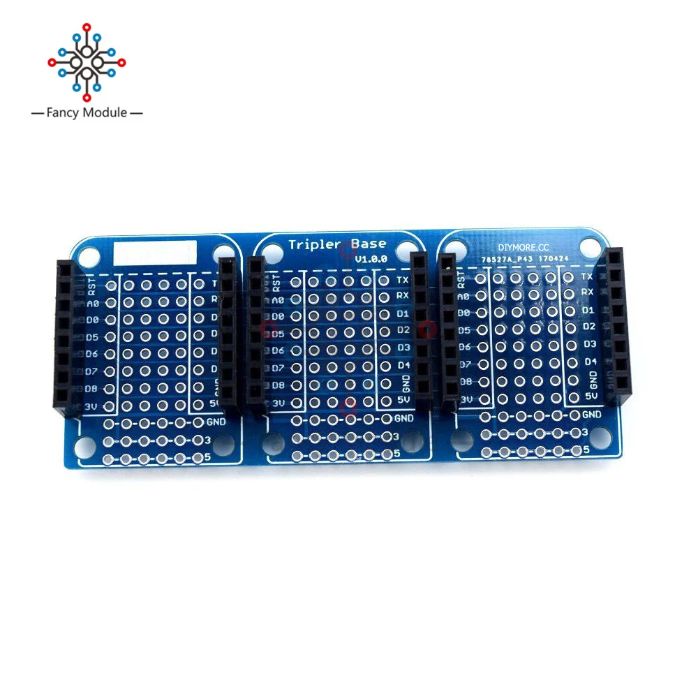 Двухсторонняя Плата расширения Tripler Base V1.0.0 Shield для WeMos D1 Mini ESP8266 Arduino | Инструменты