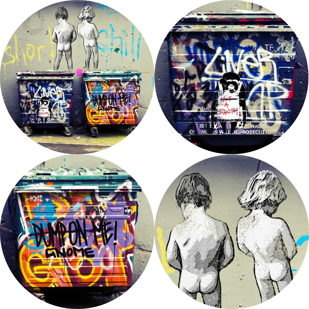 Современное уличное настенное искусство холст принты Life Is Short Wall Graffiti фотография