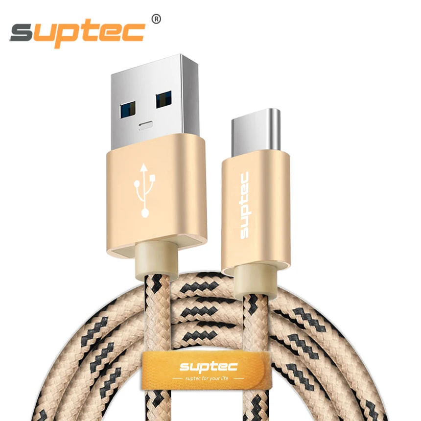 

SUPTEC USB Type C Charging Cable Type-C Data Charger for Xiaomi 4C Samsung S8 S9 Huawei Mate 9 10 pro P9 P10 Oneplus Nexus 6P 5X