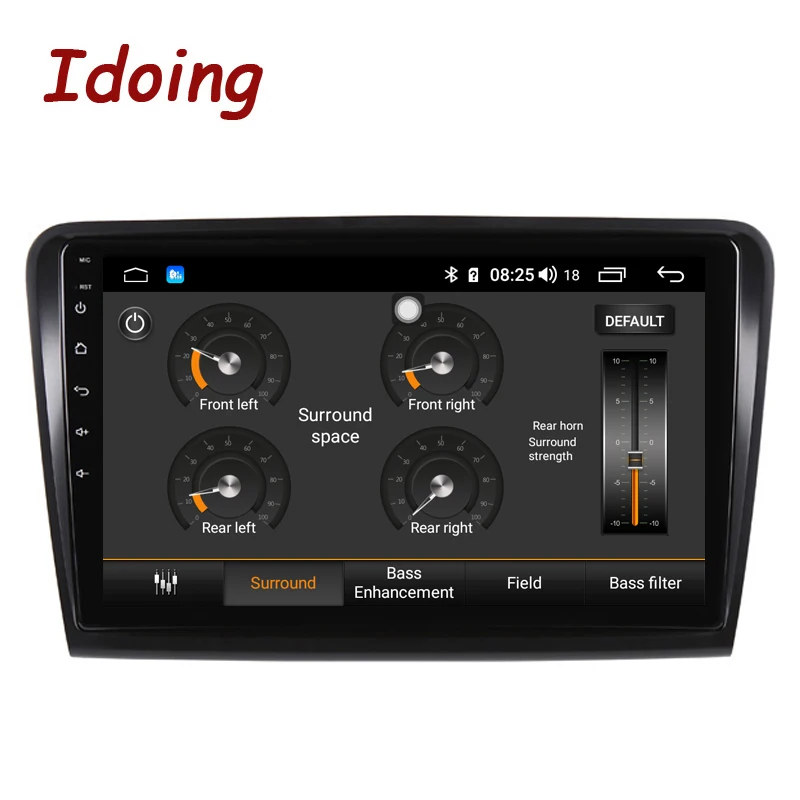 Idoing 10," 1Din Автомобильный Android 8,1 Радио мультимедийный плеер 2.5D ips 4G+ 64G Восьмиядерный для Skoda Superb 2008- gps навигация