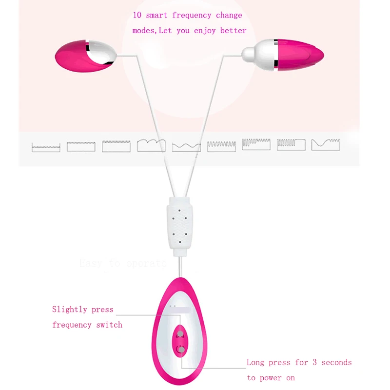Вибратор-яйцо MQFORU женский с пультом ДУ 10 режимов | Красота и здоровье