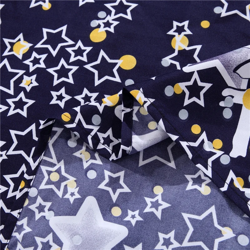 4 шт./компл. Комплект постельного белья с рисунком звездной звезды Галактики 3D