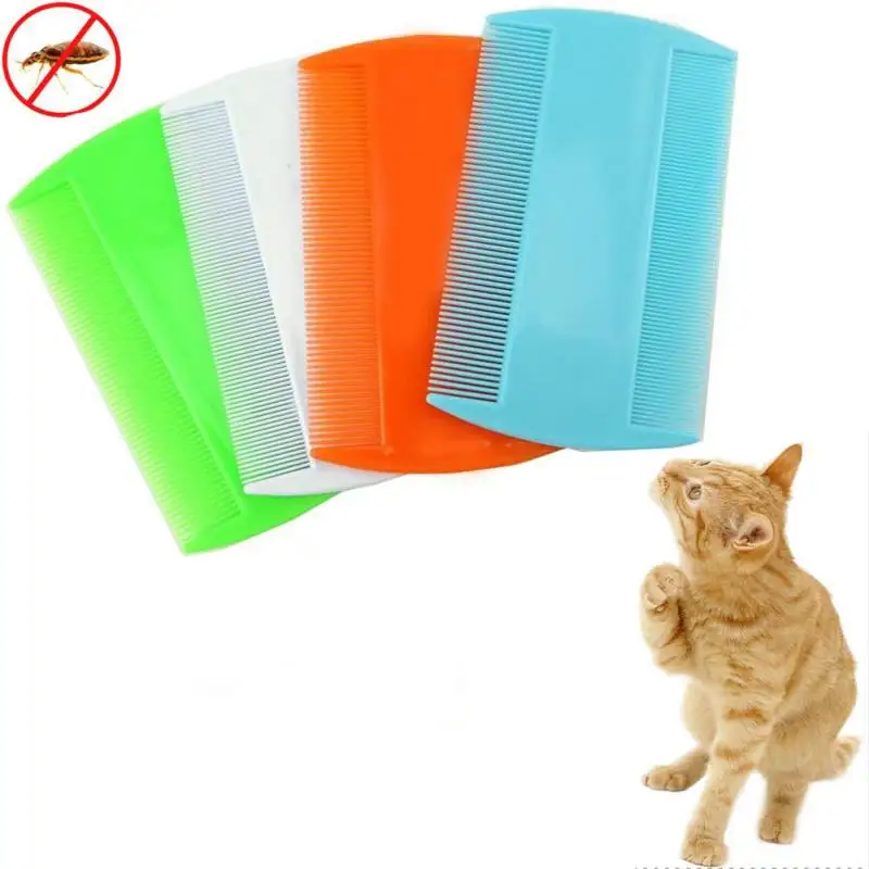 

Color Random Double Sided Flea Lice Pet Plastic Combs Cats Dogs Grooming Combs for Short Long Hair