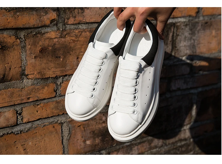 Stylesowner шикарные белые женские повседневные туфли на толстой платформе Корейская версия спортивная обувь на рифленой подошве