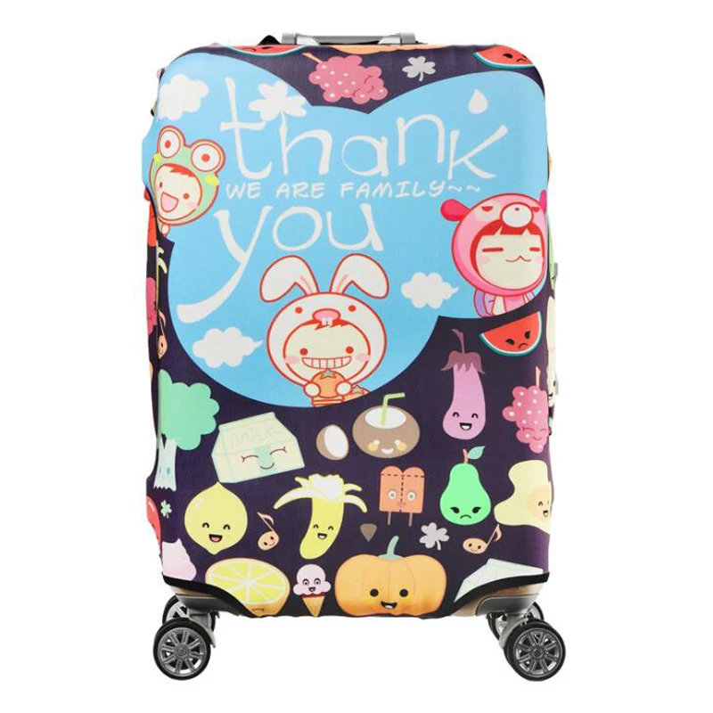 Чехол для багажа с мультяшным фламинго чехол путешествий пылезащитный