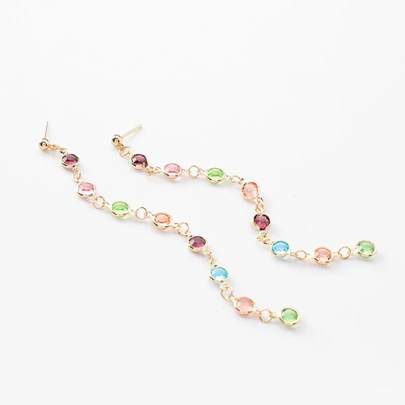 Женские длинные серьги с бусинами простые элегантные серьги-подвески Новое