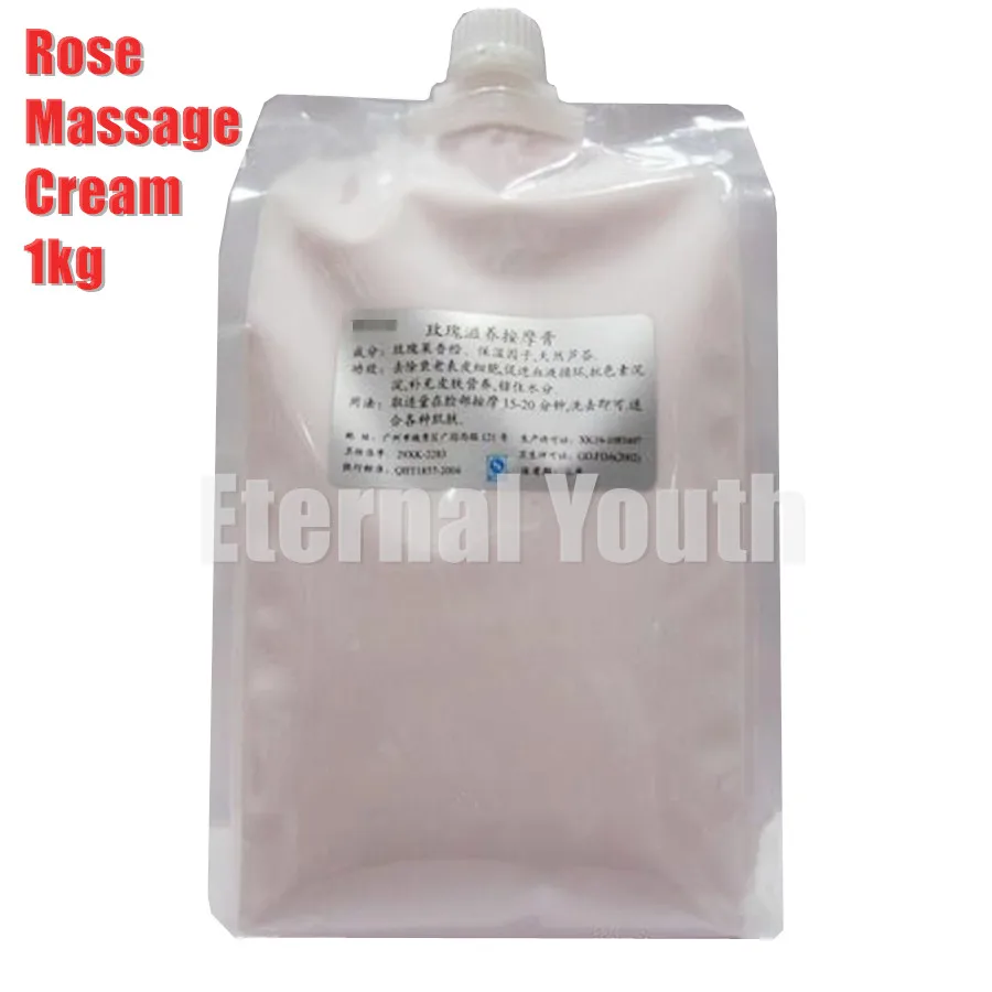 1000g Rose Facial Massage Cream Nourishing Detox Cream Cosmetics OEM Face Body Care Spa Equipment 1kg