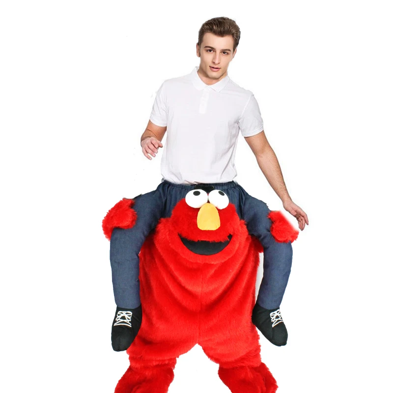 Маскарадный костюм для Хэллоуина красный маскарадный эльмо монстра взрослых |