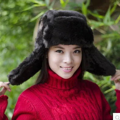 Новый русский Охотник шляпа для женщин из натурального меха утепленная мужской