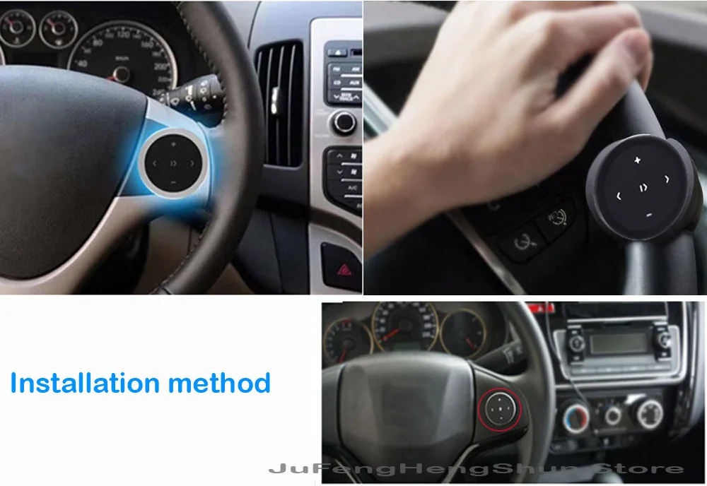 Беспроводной Bluetooth пульт дистанционного управления Siri музыка фото рулевого колеса автомобиля руль Smart медиа кнопка для телефона с кронштейном
