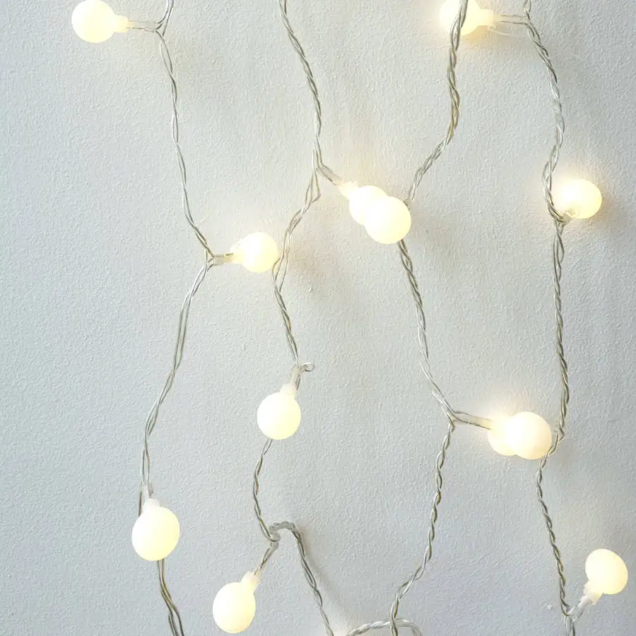 33FT 100pcs 1.2cm little Christmas ball string lights IP44 Outdoor Warm White LED Fairy Lights Holiday Wedding Patio Decoration | Лампы и