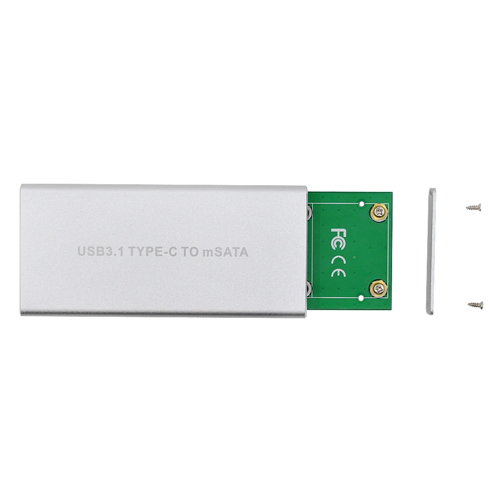 CHIPAL 10 шт. Прочный USB 3 1 кабель с разъемами типа C и mSATA Корпус чехол SSD Гб коробка для
