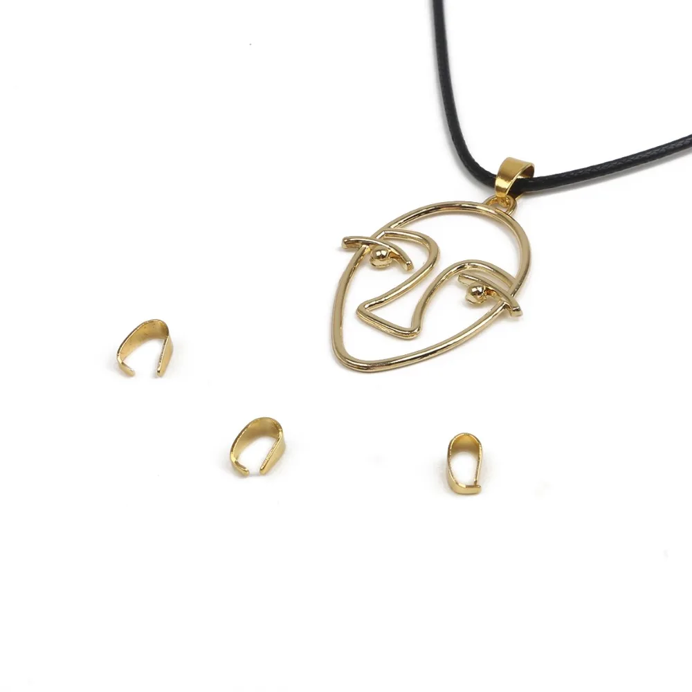 100 шт. 4*9 мм золотистые/Бронзовые/Серебристые зажимные застежки для