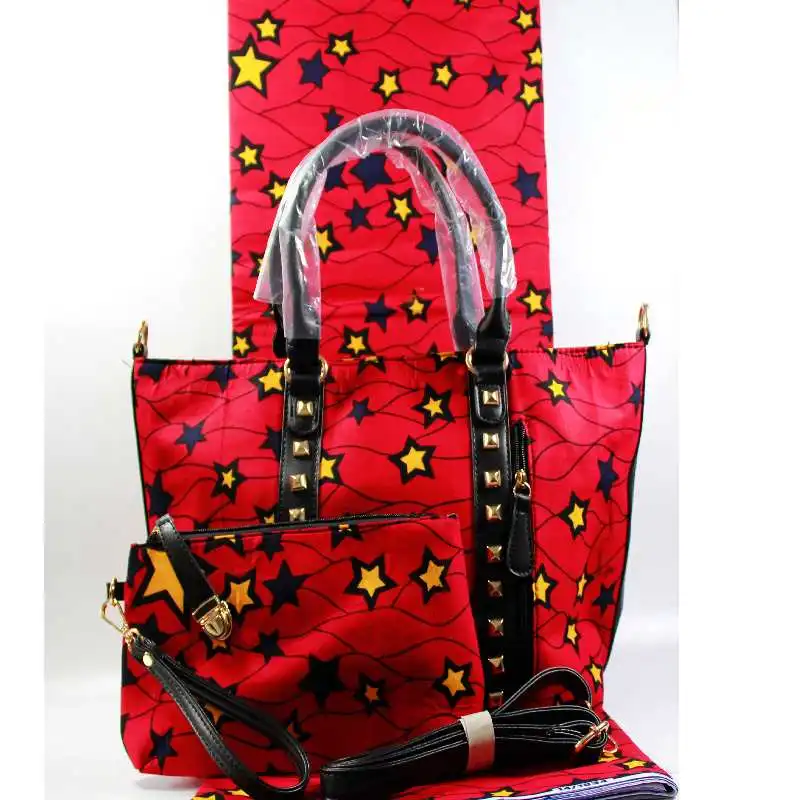 Новые африканские сумки для женщин высокого качества восковая сумка комплект