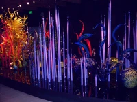 murano glass sulpture for garden art decoration purple glass sculpture