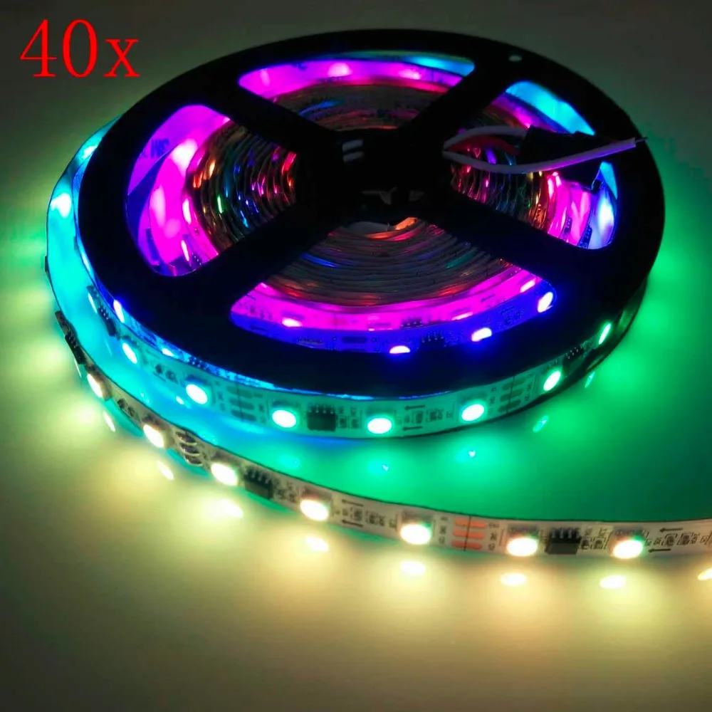 Светодиодная лента ws2811 IC 200 RGB 12 В постоянного тока не водонепроницаемая 30/5050