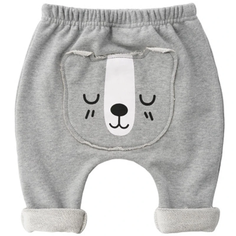 Детские штаны LILIGIRL унисекс детские шаровары с мультяшным принтом животных