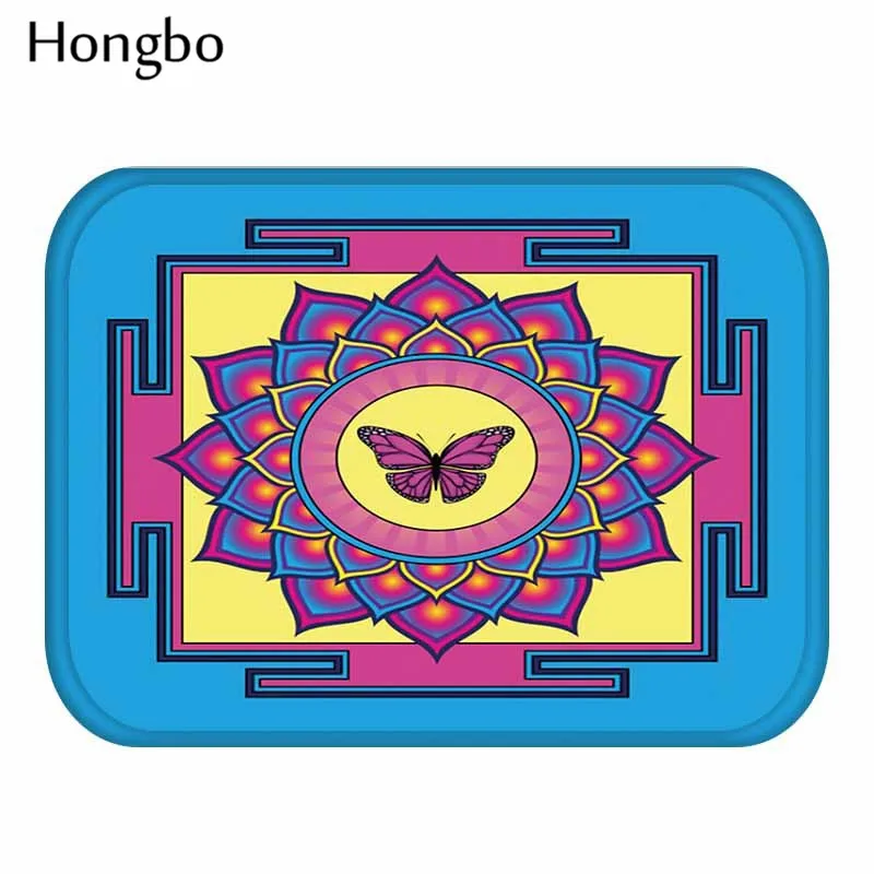 Коврик Hongbo India Datura с геометрическим цветочным принтом Защита окружающей среды