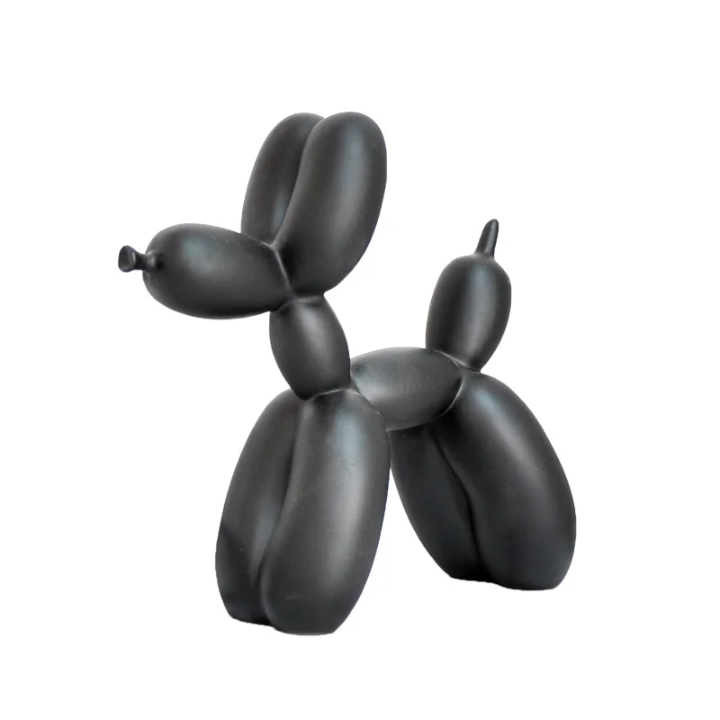 Черный Jeff koons воздушные шары собаки скульптуры офис украшения дома аксессуары современное искусство Смола украшения Ремесло - Цвет: Черный