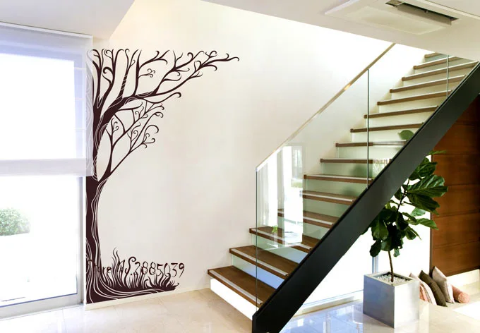 Лидер продаж 2017 наклейки на стену веревочное дерево домашний декор гостиная