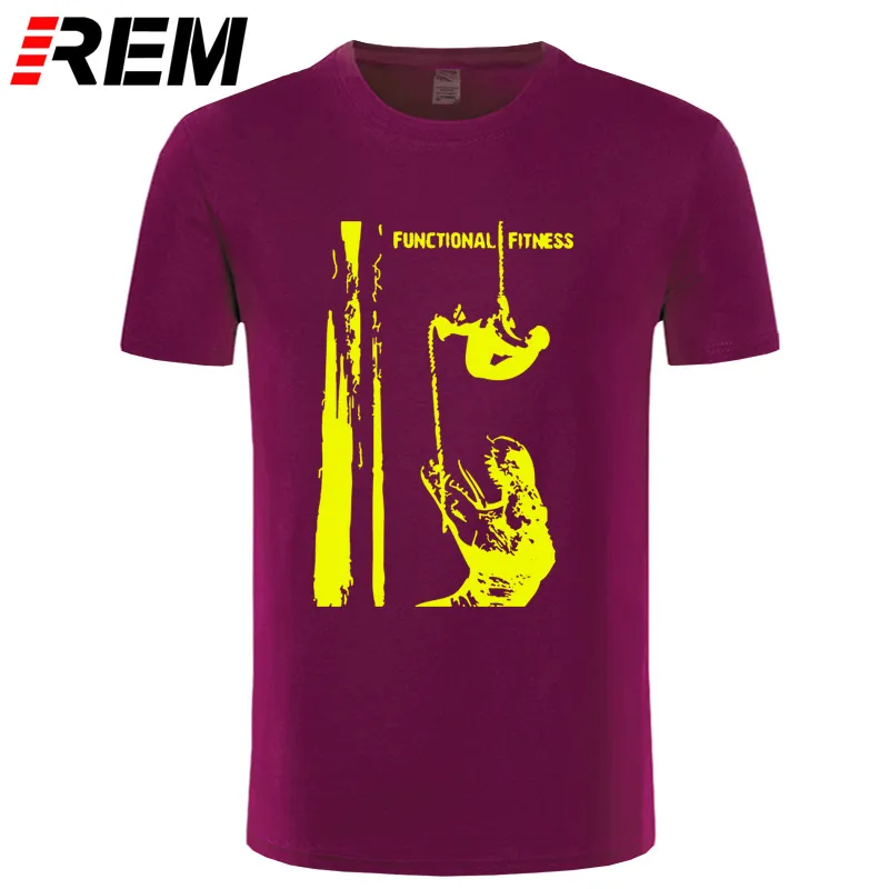 REM Heartbeat of Climb футболки с коротким рукавом Хлопок крутая забавная Футболка мужская одежда Топы Новинка Лето - Цвет: maroon yellow