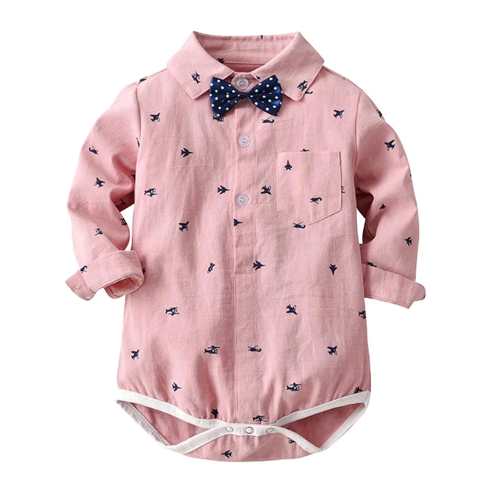 Треугольная рубашка комбинезоны 1 предмет Комбинезоны для маленьких мальчиков и