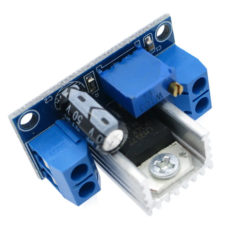 LM317 регулируемый регулятор напряжения Линейный источник питания LM317 DC-DC 4,2-40 В до 1,2-37 в понижающий преобразователь