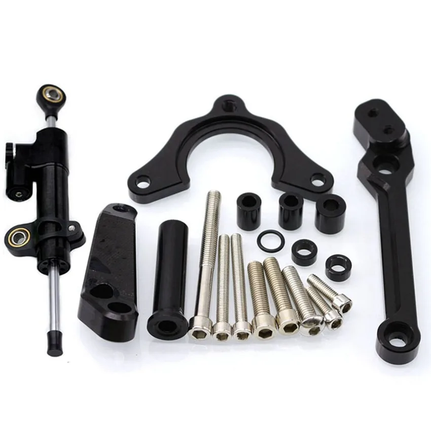 

Steering Damper Stabilizer Bracket Kit Set for Kawasaki Z900 Z 900 2017 2018 CNC Motorcycle Spare Parts