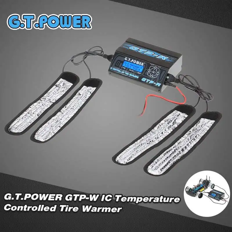 FATJAY GT power IC подогреватель шин ленточный нагреватель с ЖК-дисплеем для 1/10 размера RC Touring Car Pre-heat Rubber