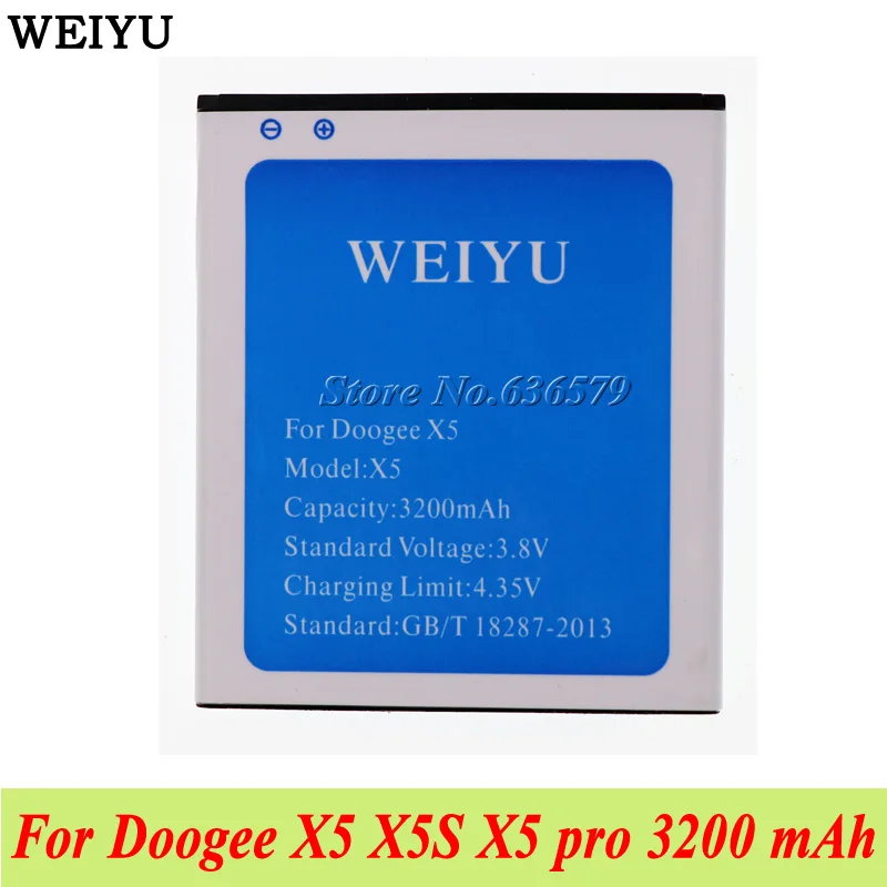 

3200mah Doogee X5 X5 Pro X5S AKKU PIL