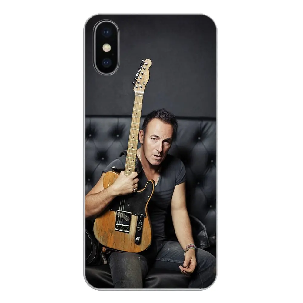 Силиконовый чехол для телефона Брюс Спрингстин гитара американская Подпись Samsung