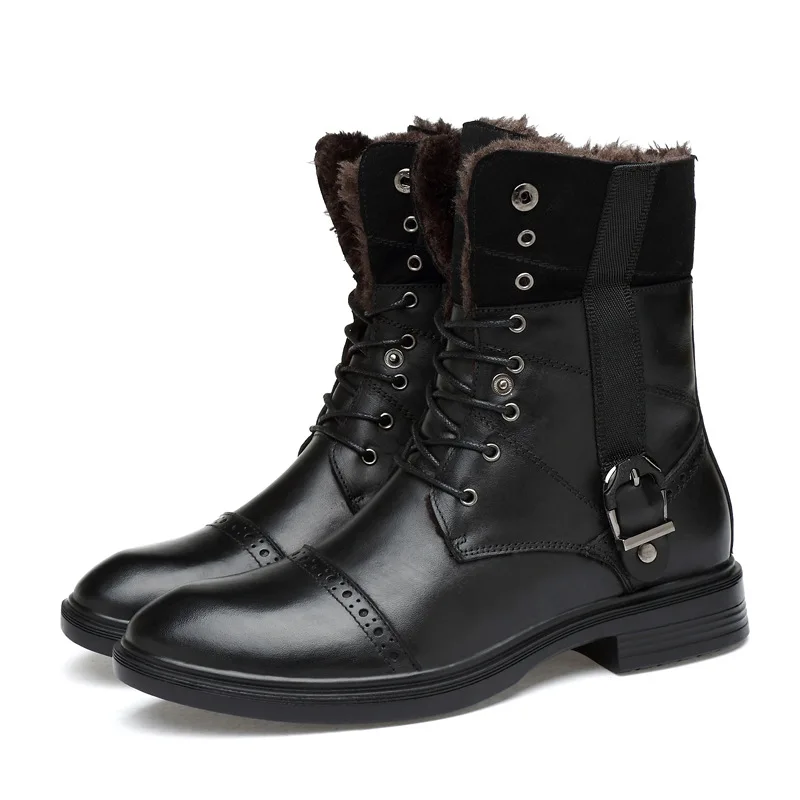 Lover's Handsome Martin Boots Mens Hiking Shoes Genuine Leather Snow Desert Tactics Boots Woman Outdoor Sport Sneaker Anti-skid