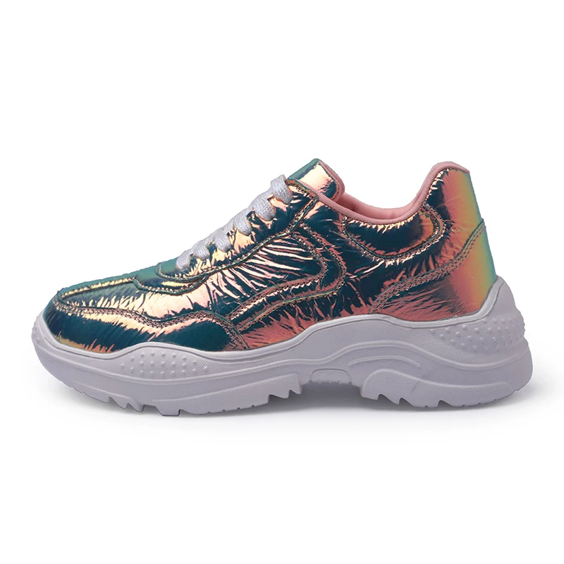 Homass для мужчин модные специальные морщинки зеркало яркая повседневная обувь |