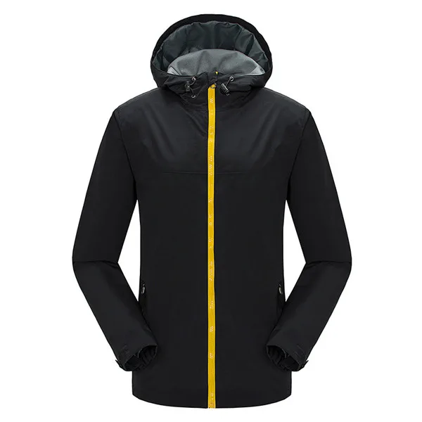Men black Grizzilla Для Мужчин's Для женщин дышащая Водонепроницаемый Softshell куртки открытый пальто Кемпинг походы Пеший Туризм Легкая куртка - Цвет: Men black