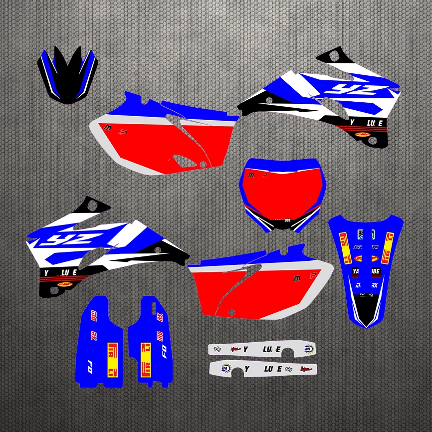 06 09 YZ250F YZ450F Бесплатные Индивидуальные графические наклейки в комплекте