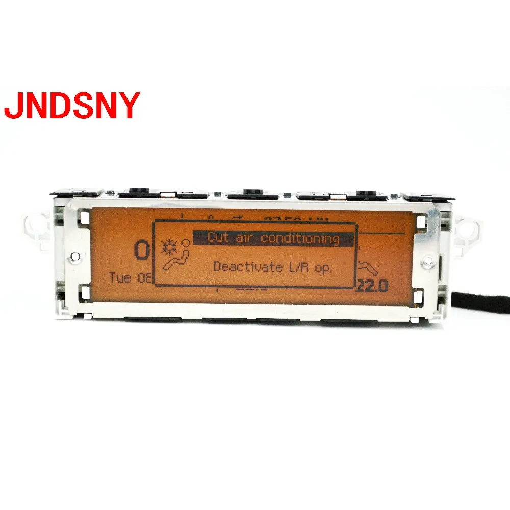 JNDSNY Поддержка USB Двухзонный воздуха Bluetooth Дисплей Варан желтый 12 штифтов для peugeot 307 407 408 экран citroen C4 C5 экран