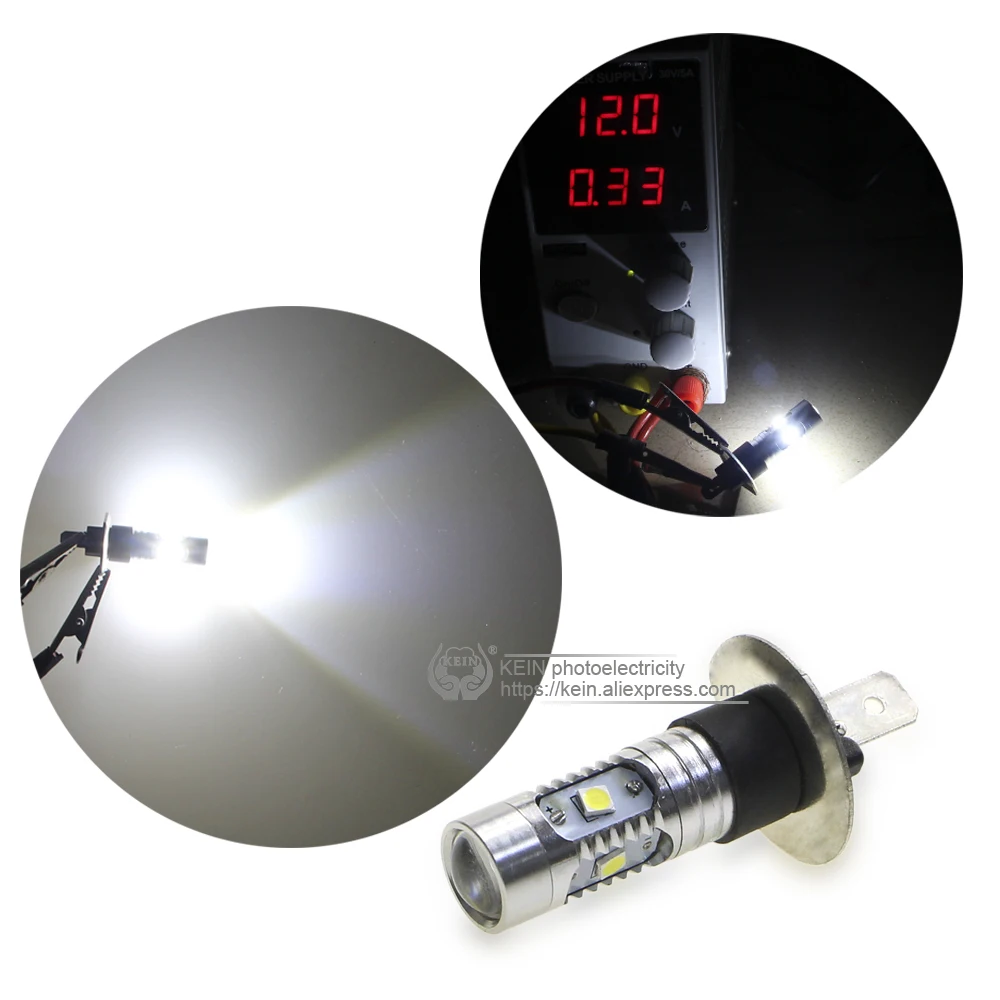 KEIN 2 шт высокое Мощность H1 светодиодные лампы противотуманных фар 3030 6smd 12 V