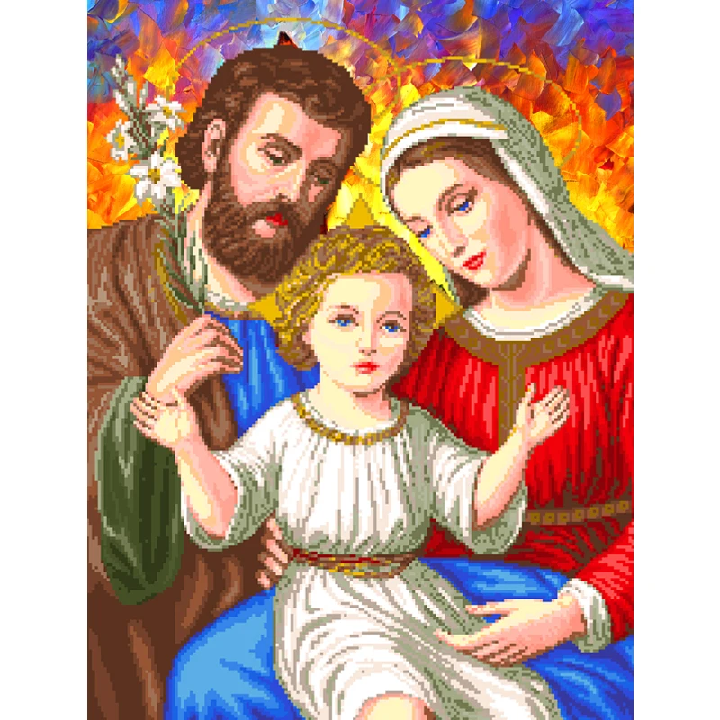 Алмазная вышивка DIY полная круглая Картина Набор крестиков &quotСемья&quot 5D