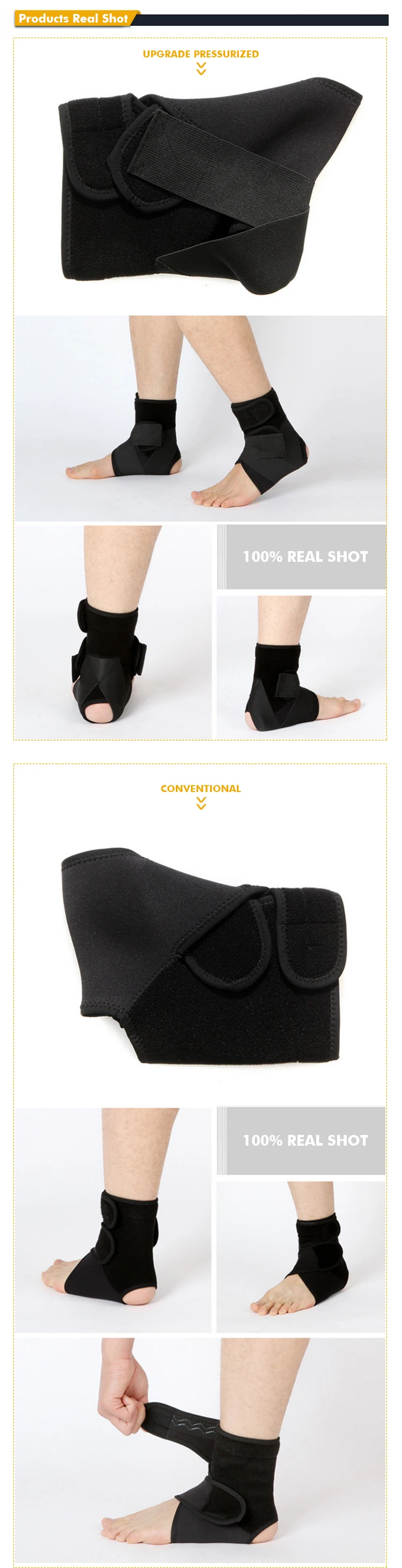 Maxairms 1 PCS Ankle Support Brace, Elasticity Pressing Protection Foot Bandage, Sprain Prevention Sport Fitness Guard Band