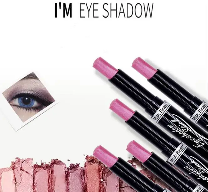 Музыкальный цветок 12 цветов тени для век карандаш девочек инструмент макияжа