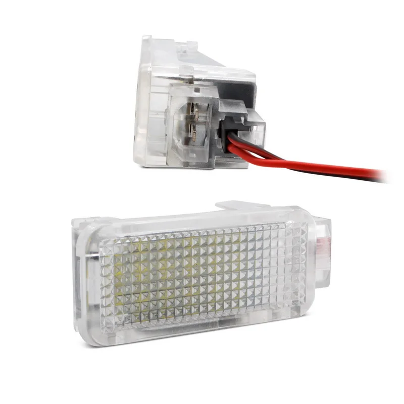 Safego 2 шт. 3 Вт Светодиодная подсветка для номерного знака 18 SMD 2835 Автомобильная