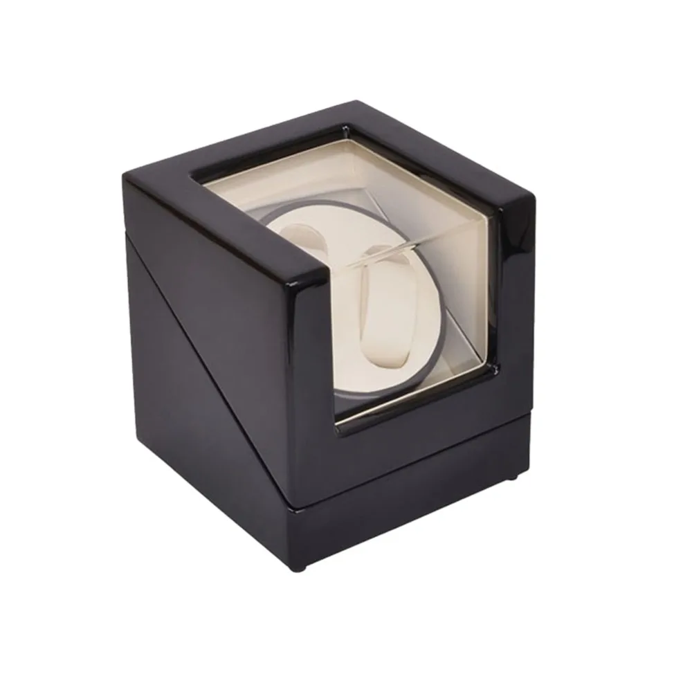 

Watch Winder ,LT Wooden Automatic Rotation 2+0 Watch Winder Storage Case Display Box (Outside is black and inside is white)2019