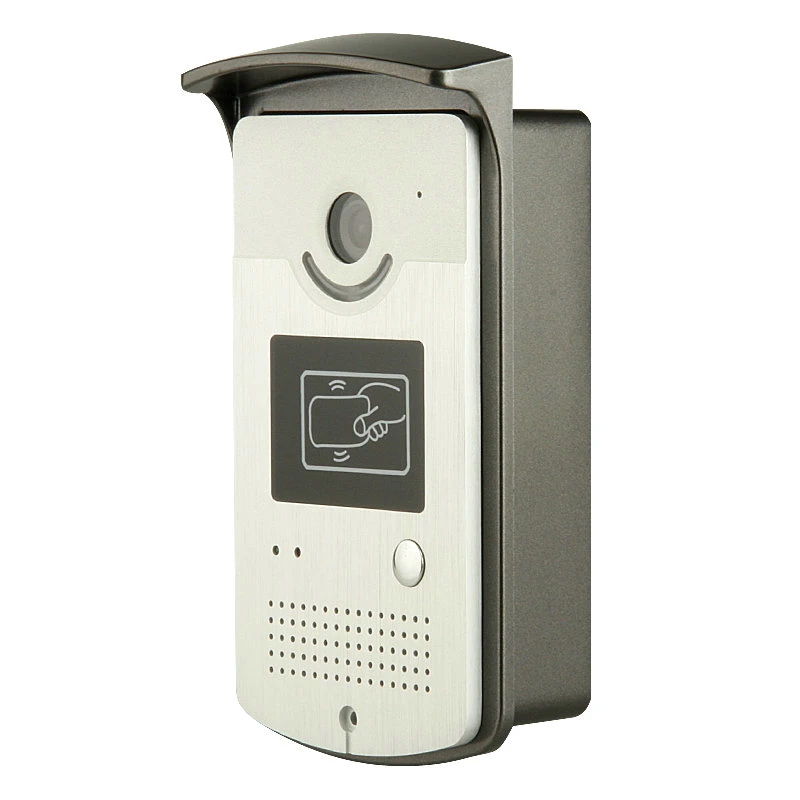 7 &quotцветной видеодомофон с 1 монитором RFID HD дверной звонок 1000TVL камера +
