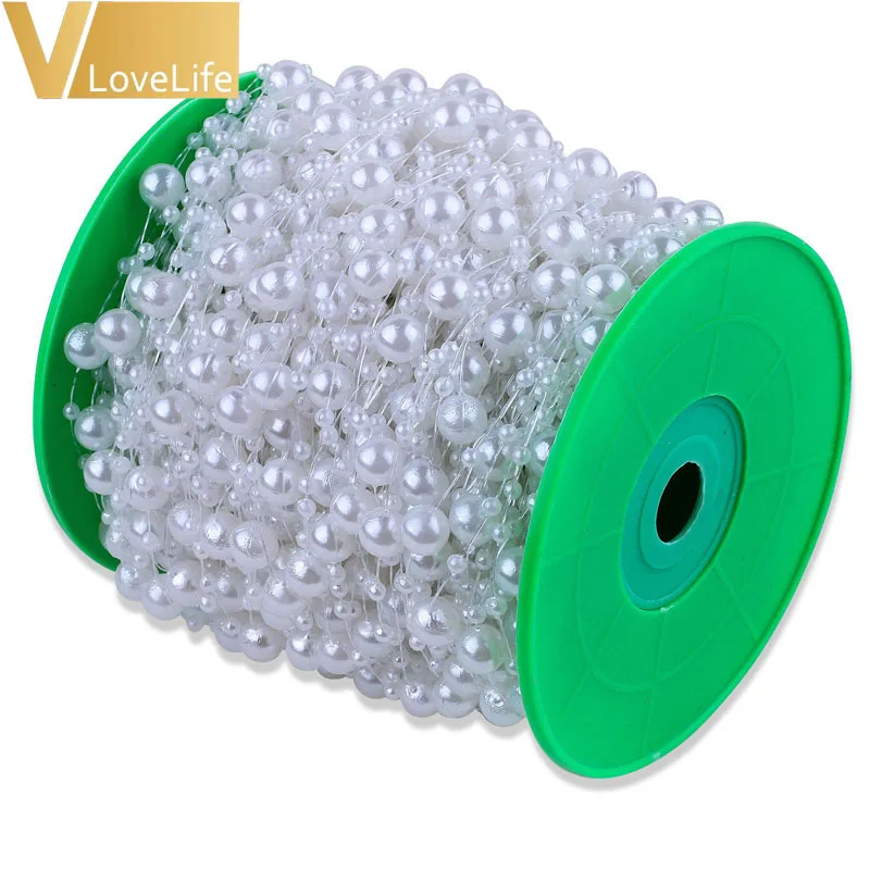 10 м рыболовная леска ABS жемчужная цепочка жемчужные бусы гирлянды Свадебная